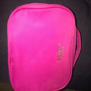 Prada candy pink makeup purse